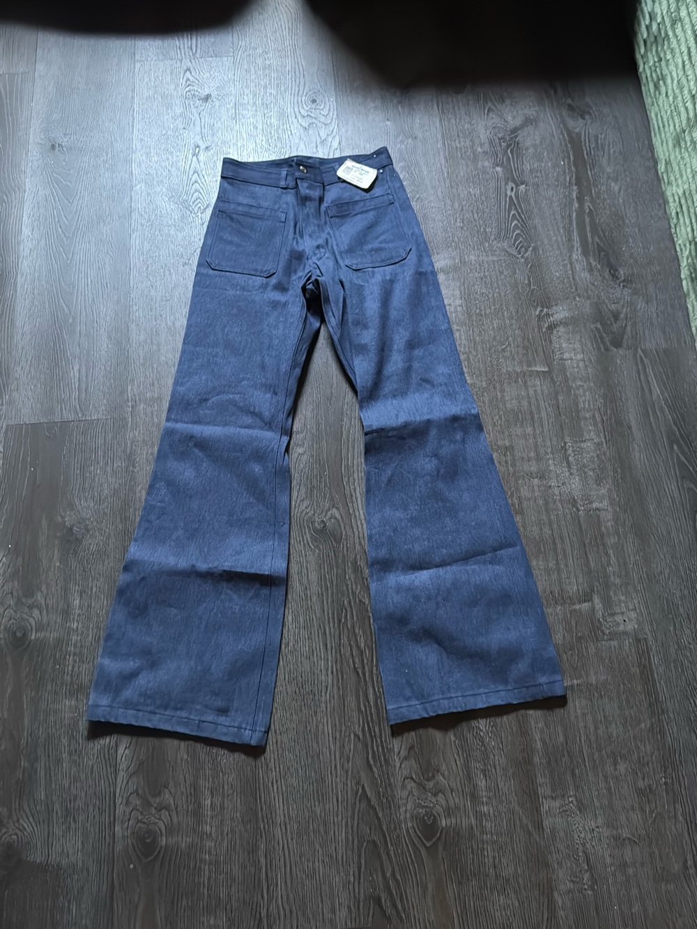 Vintage Dark Blue Wide Leg Jeans